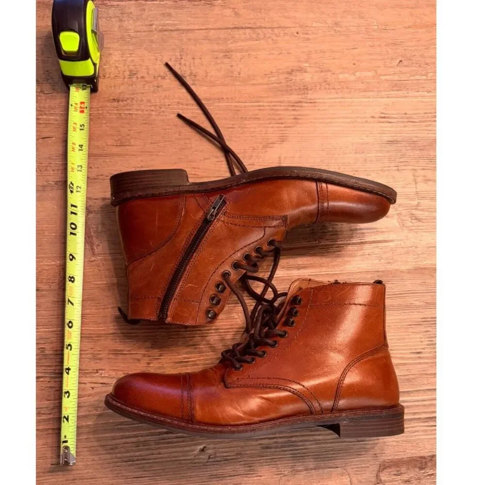 Crown Vintage Lingdale Boot In Cognac - Men's Size 8.5